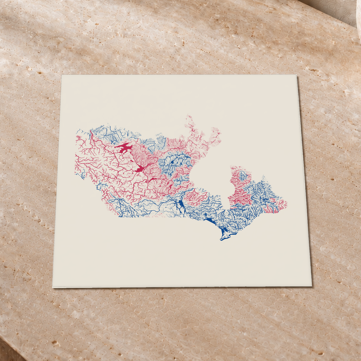 Beautiful Rivers — Canadá — Risografia, Impressão fine art · 30 × 30 cm, Sem margem
