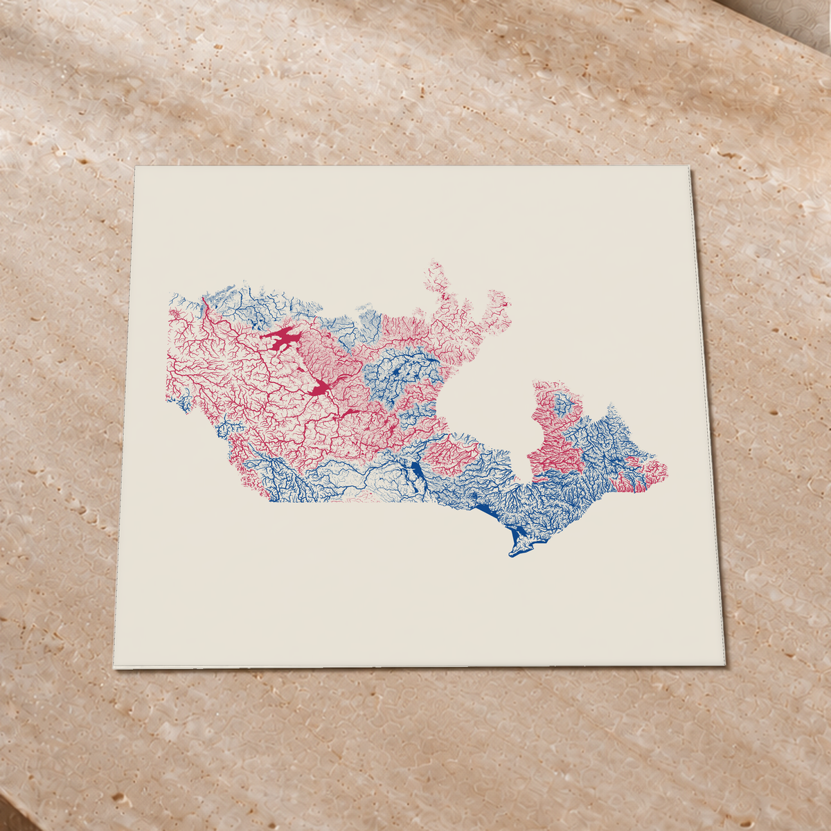 Beautiful Rivers — Canadá — Risografia, Impressão fine art · 50 × 50 cm, Sem margem
