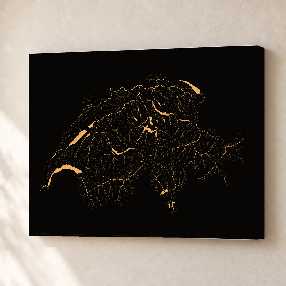 Beautiful Rivers — Suíça — Cobre, Canvas · 30 × 40 cm, Sem margem