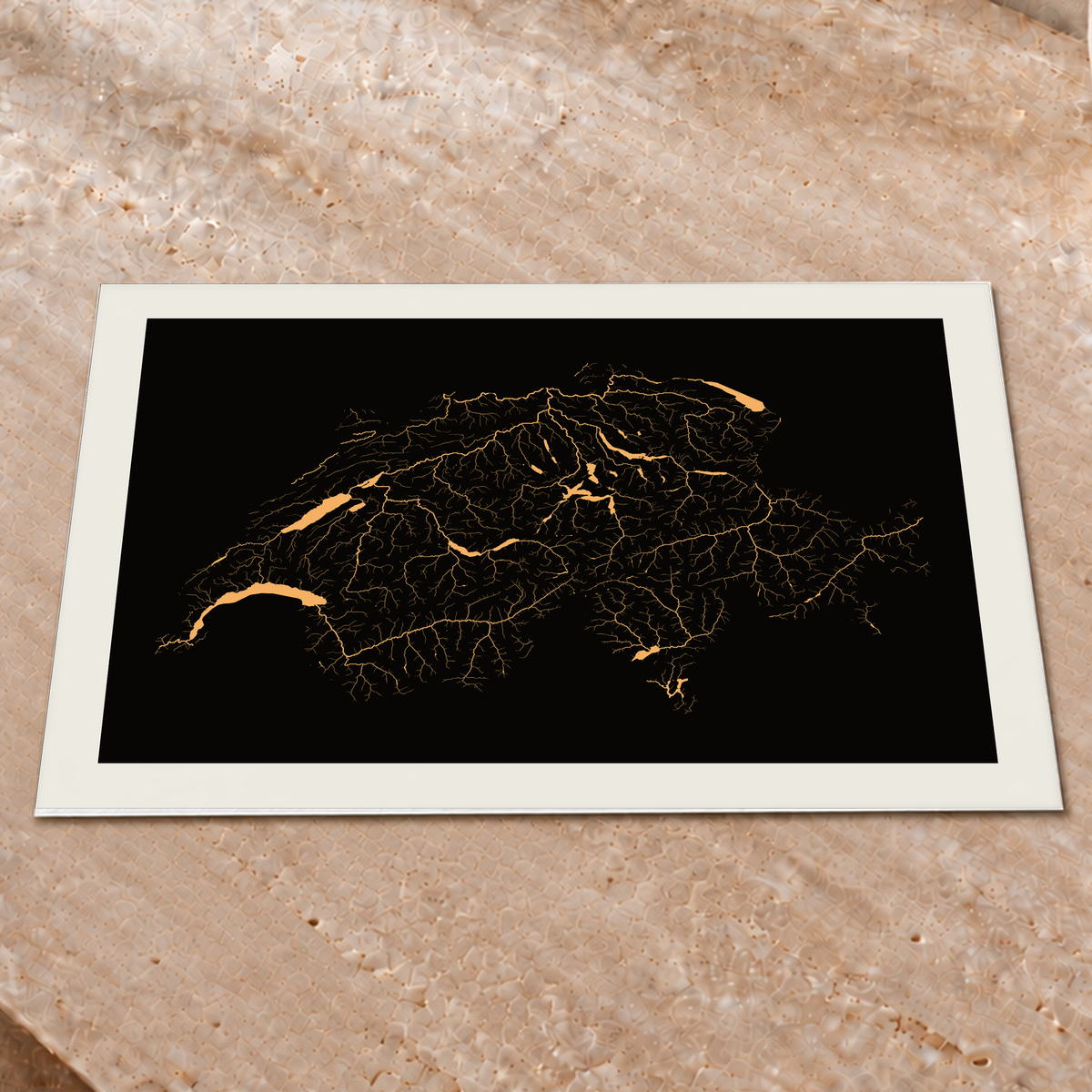 Beautiful Rivers — Suíça — Cobre, Impressão fine art · 45 × 60 cm, Margem branca