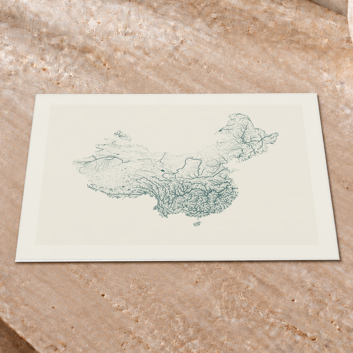 Beautiful Rivers — China — Natural e luminosa, Impressão fine art · 30 × 40 cm, Margem branca
