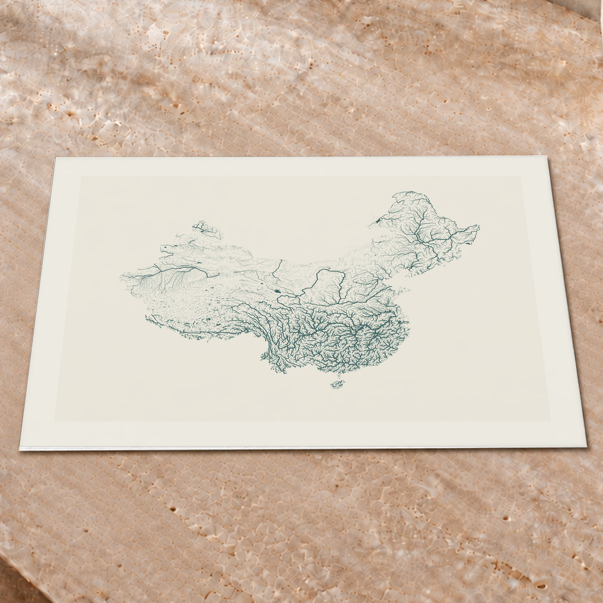 Beautiful Rivers — China — Natural e luminosa, Impressão fine art · 45 × 60 cm, Margem branca