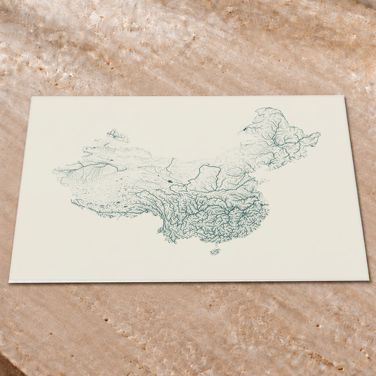 Beautiful Rivers — China — Natural e luminosa, Impressão fine art · 60 × 80 cm, Sem margem