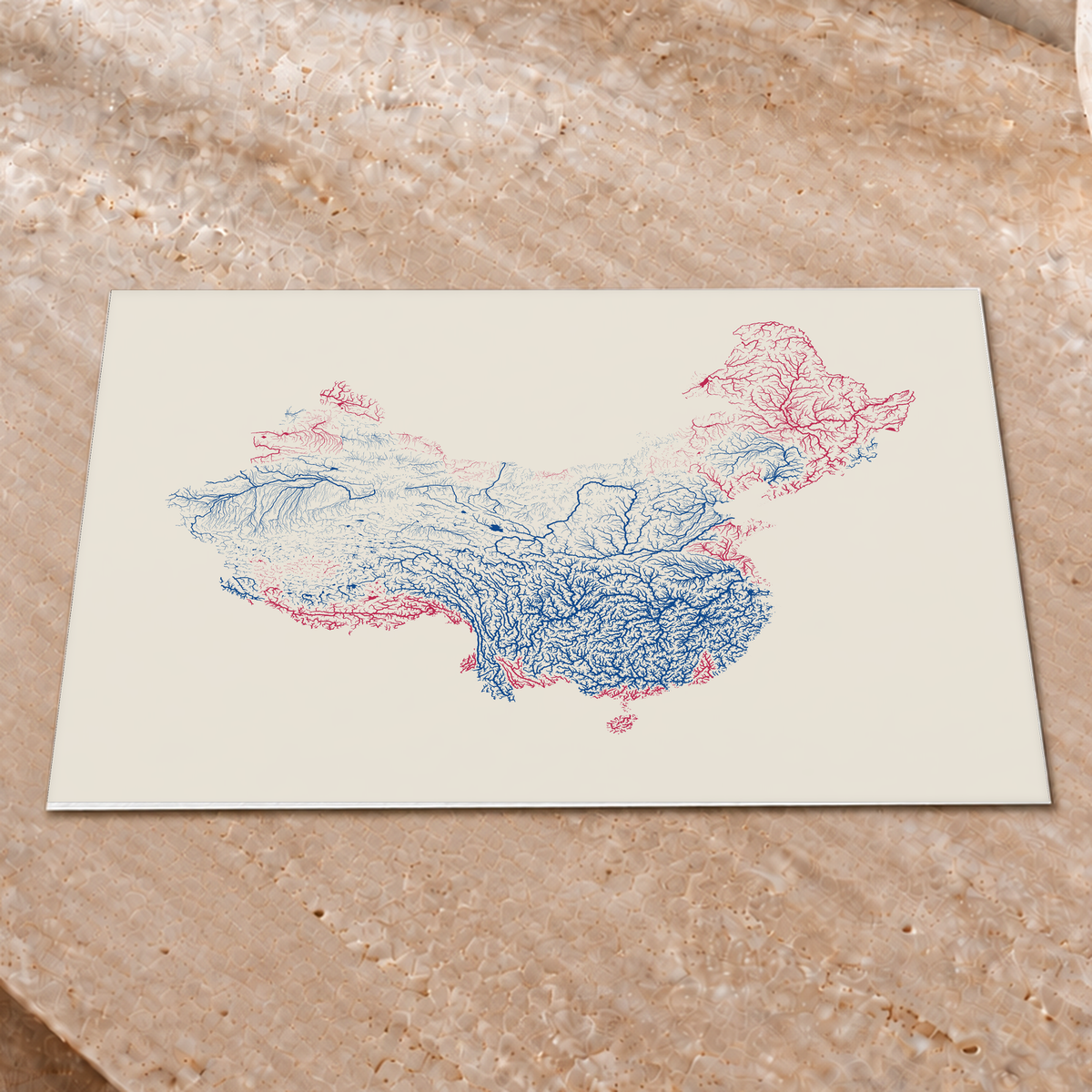 Beautiful Rivers — China — Risografia, Impressão fine art · 30 × 40 cm, Sem margem