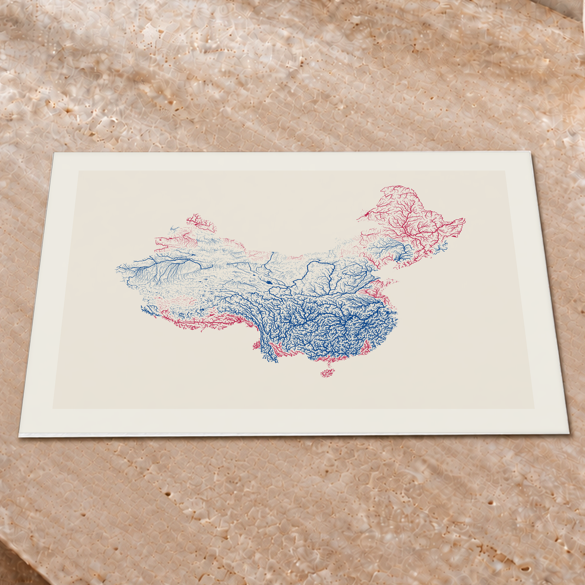 Beautiful Rivers — China — Risografia, Impressão fine art · 45 × 60 cm, Margem branca