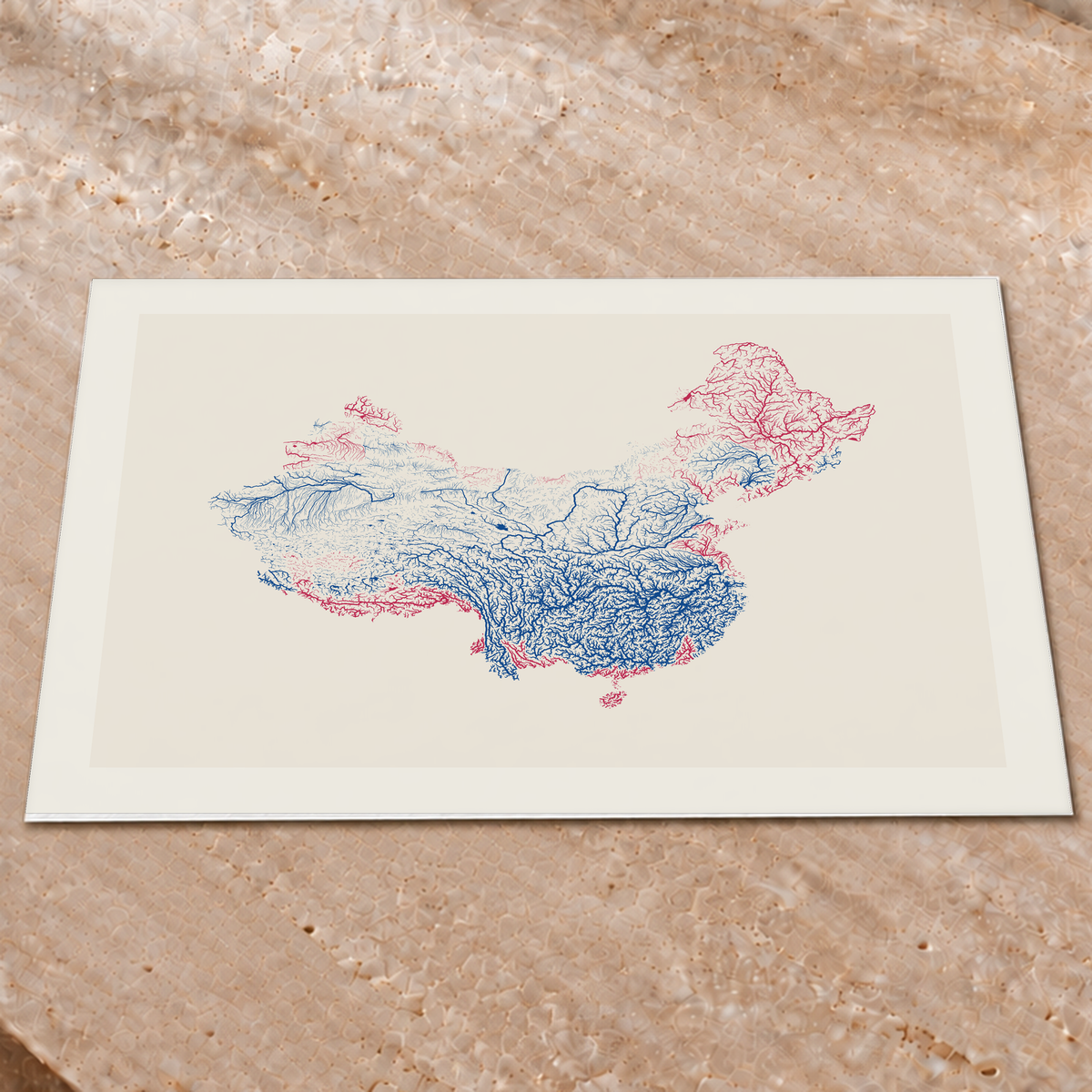 Beautiful Rivers — China — Risografia, Impressão fine art · 60 × 80 cm, Margem branca