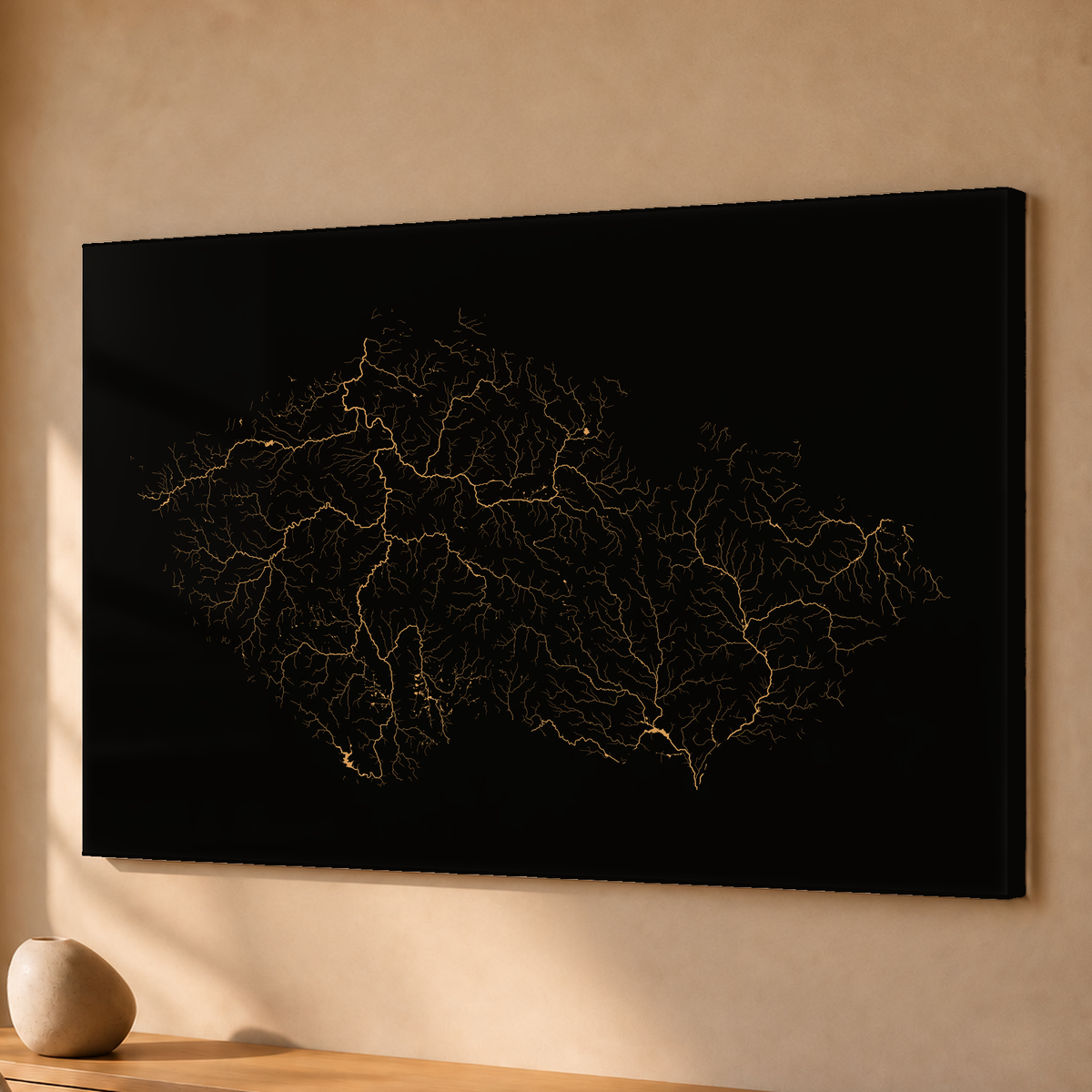 Beautiful Rivers — Chéquia — Cobre, Acrílico · 40 × 60 cm, Sem margem