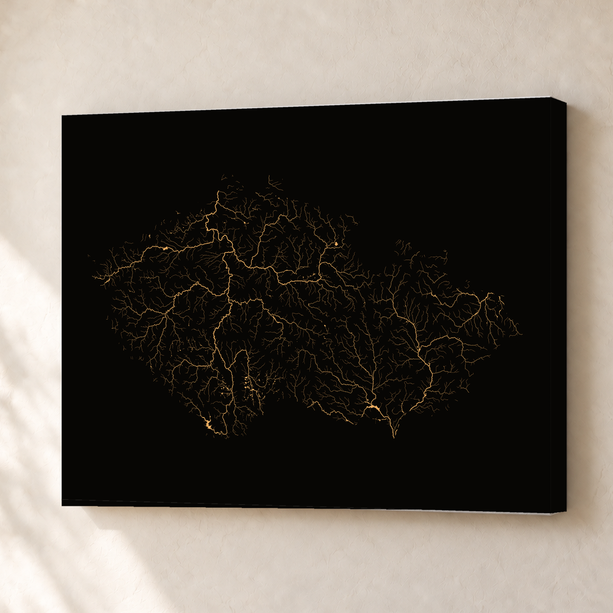 Beautiful Rivers — Chéquia — Cobre, Canvas · 30 × 40 cm, Sem margem