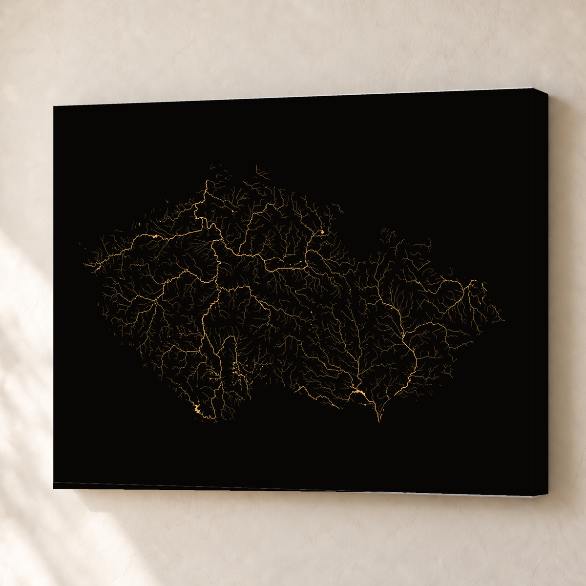 Beautiful Rivers — Chéquia — Cobre, Canvas · 45 × 60 cm, Sem margem