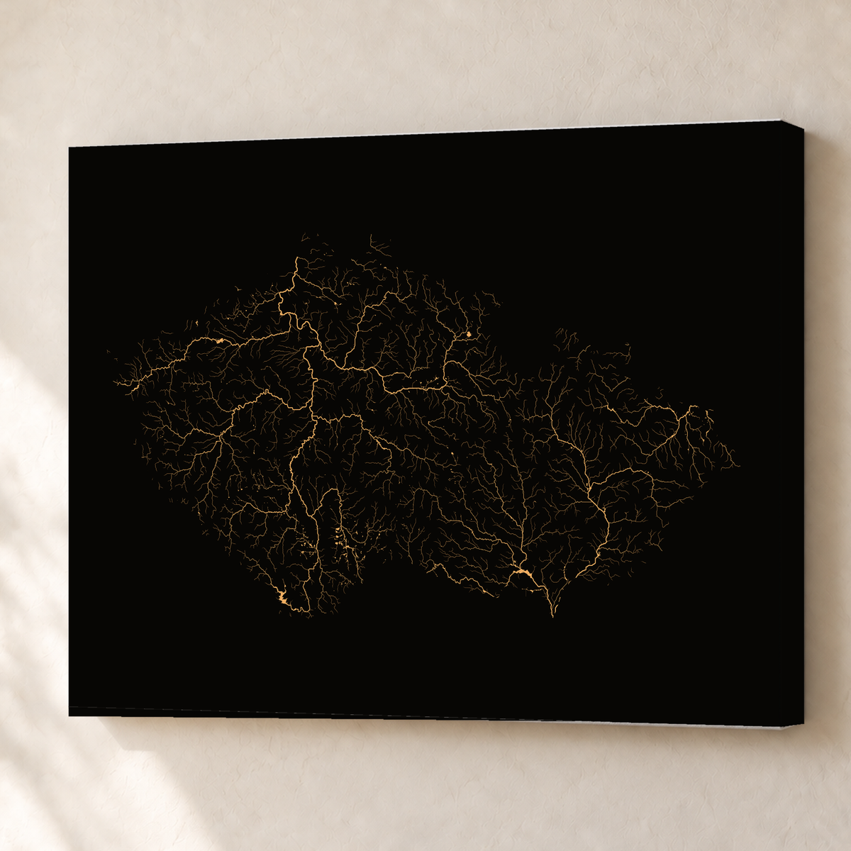 Beautiful Rivers — Chéquia — Cobre, Canvas · 60 × 80 cm, Sem margem