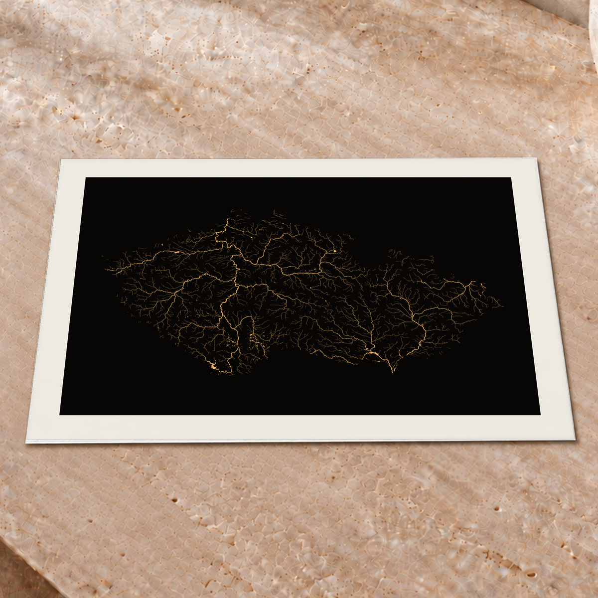 Beautiful Rivers — Chéquia — Cobre, Impressão fine art · 30 × 40 cm, Margem branca