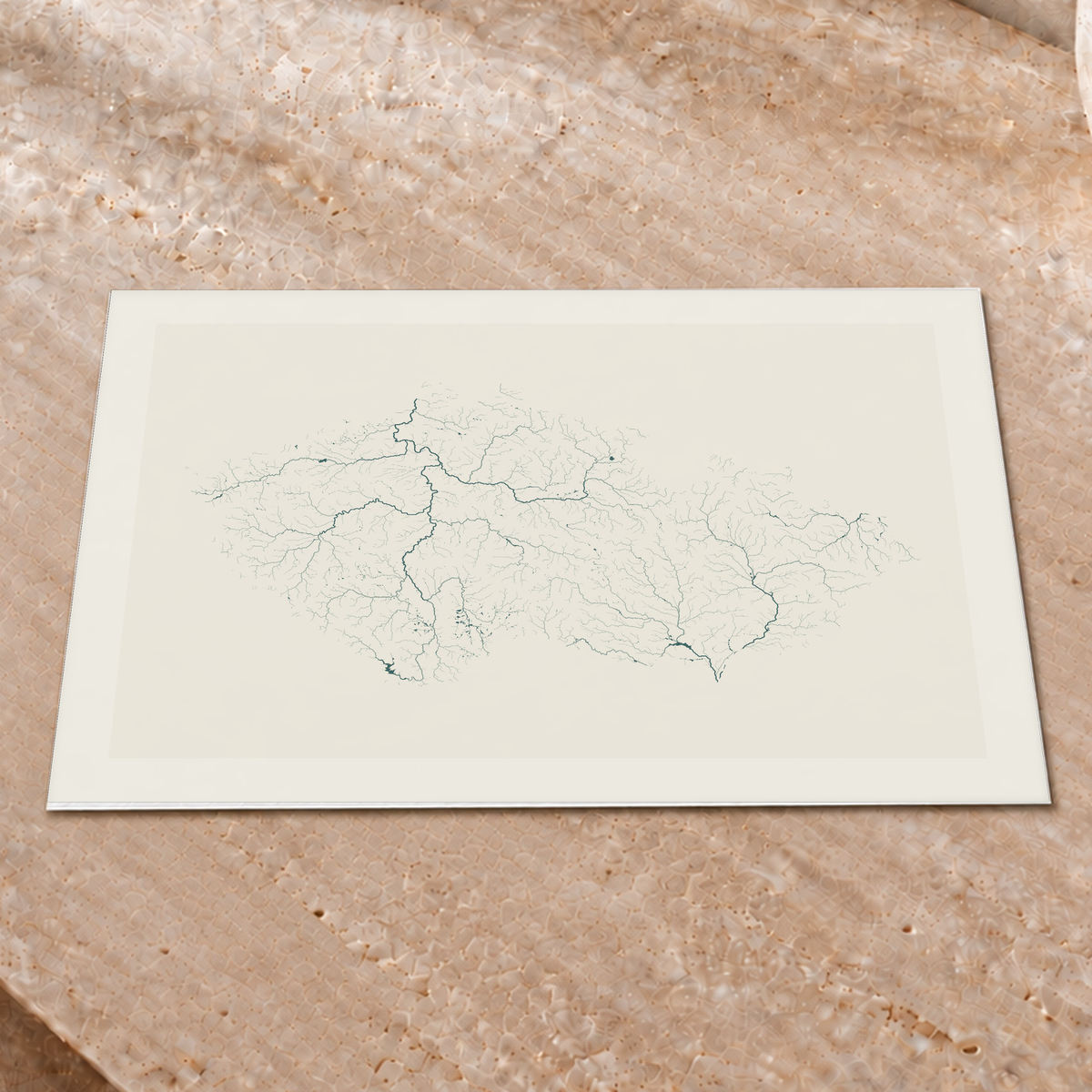 Beautiful Rivers — Chéquia — Natural e luminosa, Impressão fine art · 30 × 40 cm, Margem branca