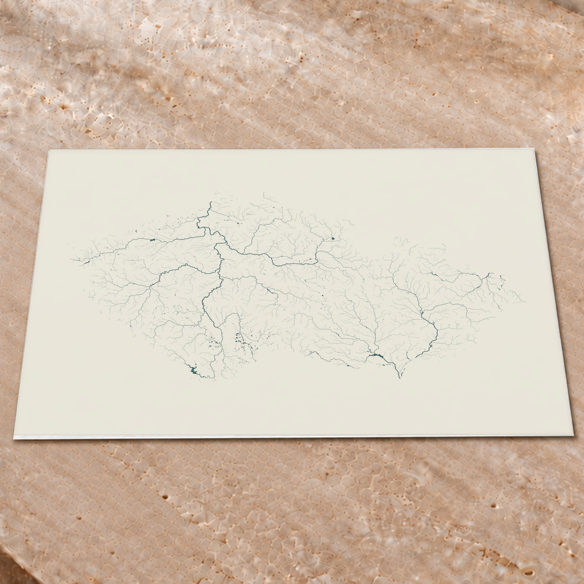 Beautiful Rivers — Chéquia — Natural e luminosa, Impressão fine art · 60 × 80 cm, Sem margem