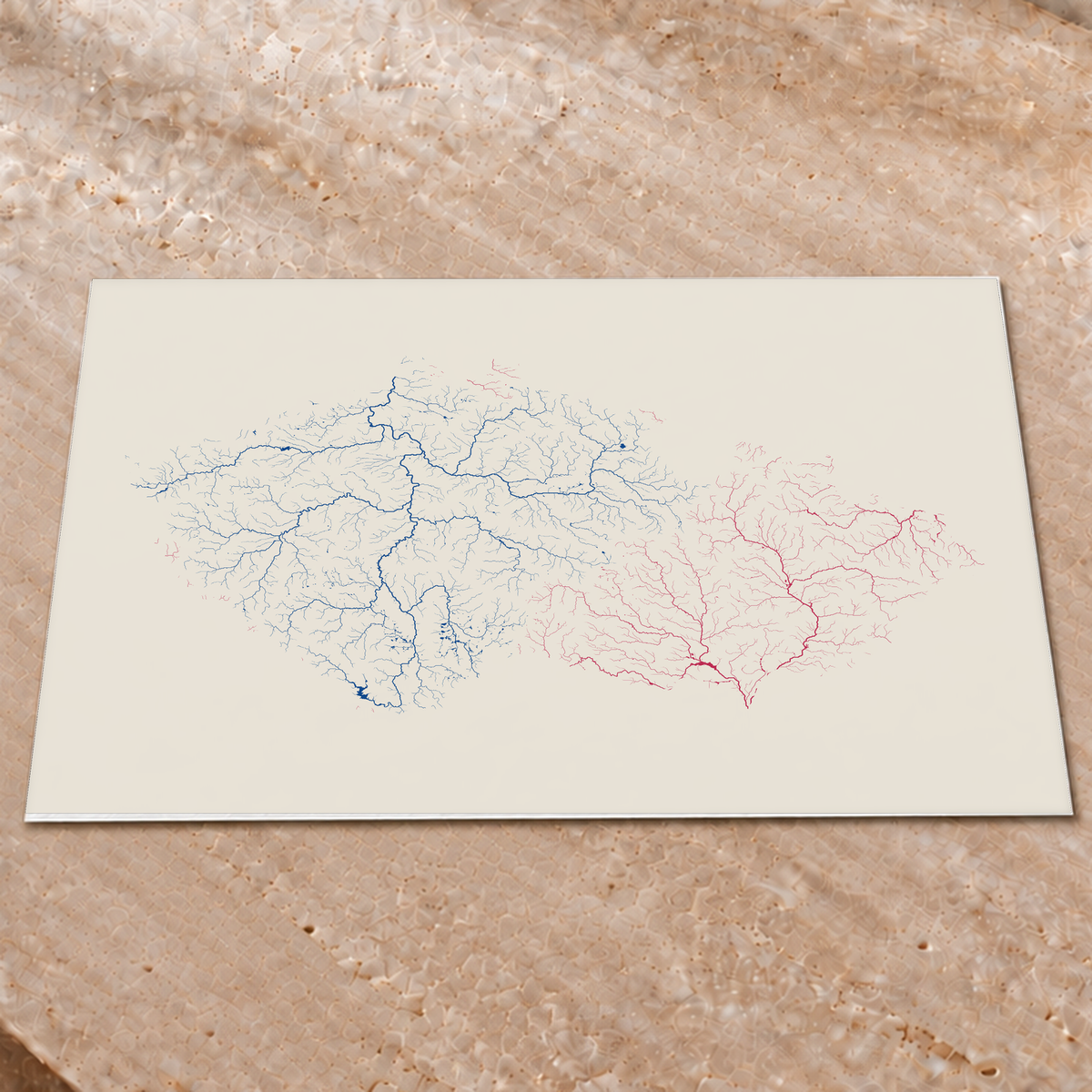 Beautiful Rivers — Chéquia — Risografia, Impressão fine art · 60 × 80 cm, Sem margem