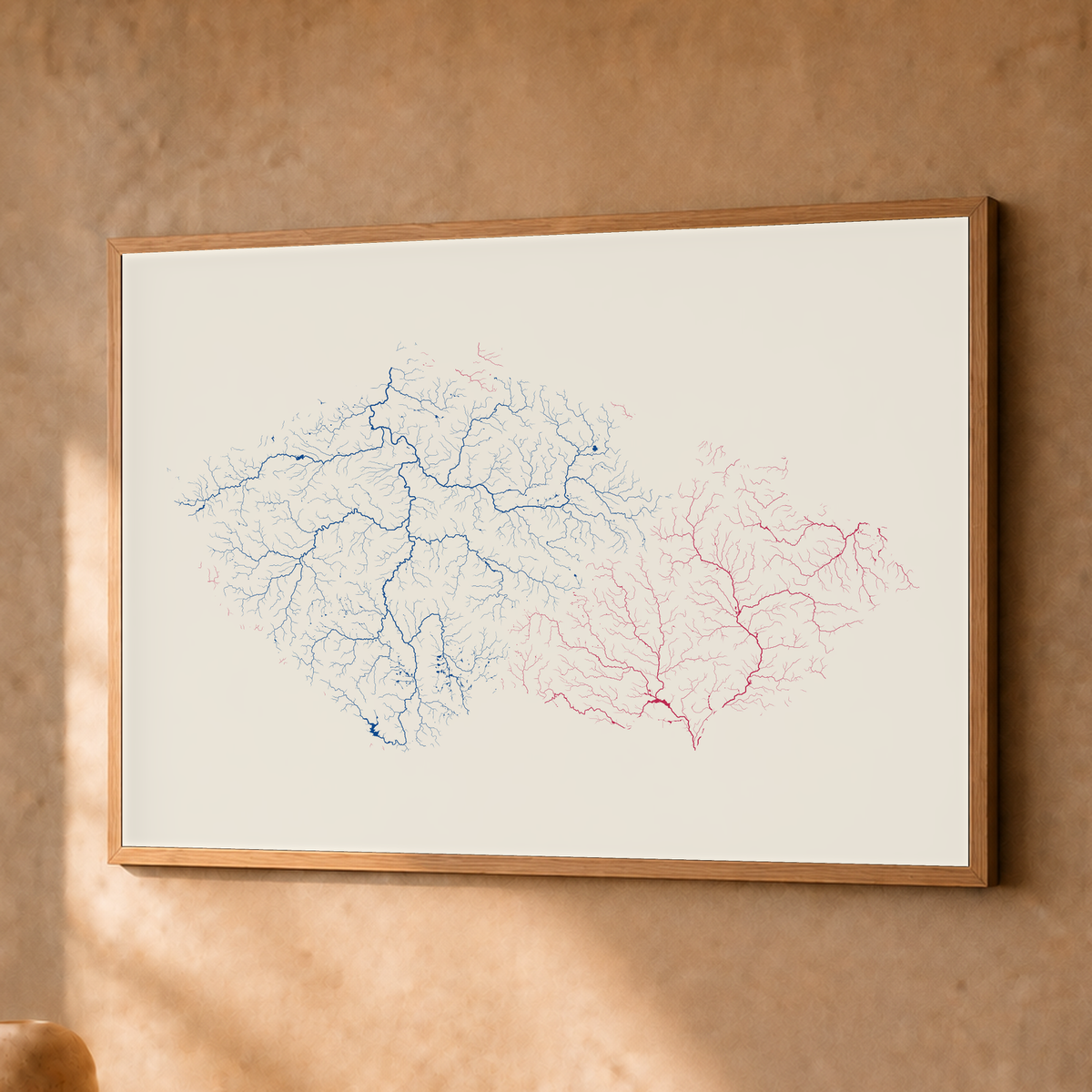 Beautiful Rivers — Chéquia — Risografia, Fine art emoldurado · 30 × 40 cm, Natural · Sem margem