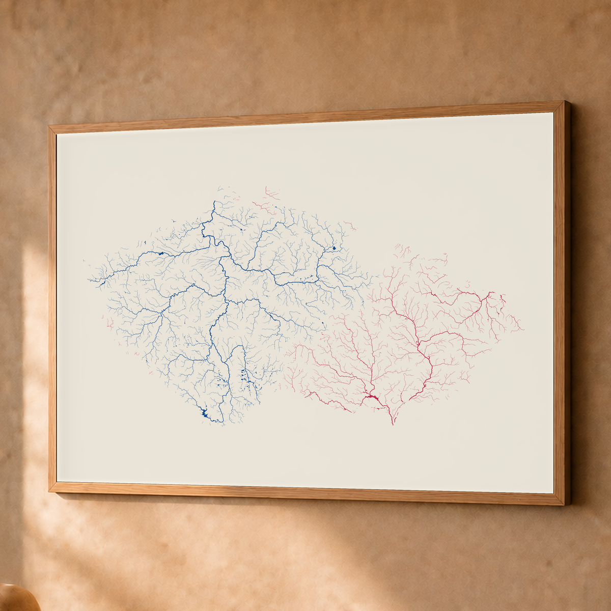 Beautiful Rivers — Chéquia — Risografia, Fine art emoldurado · 60 × 80 cm, Natural · Sem margem