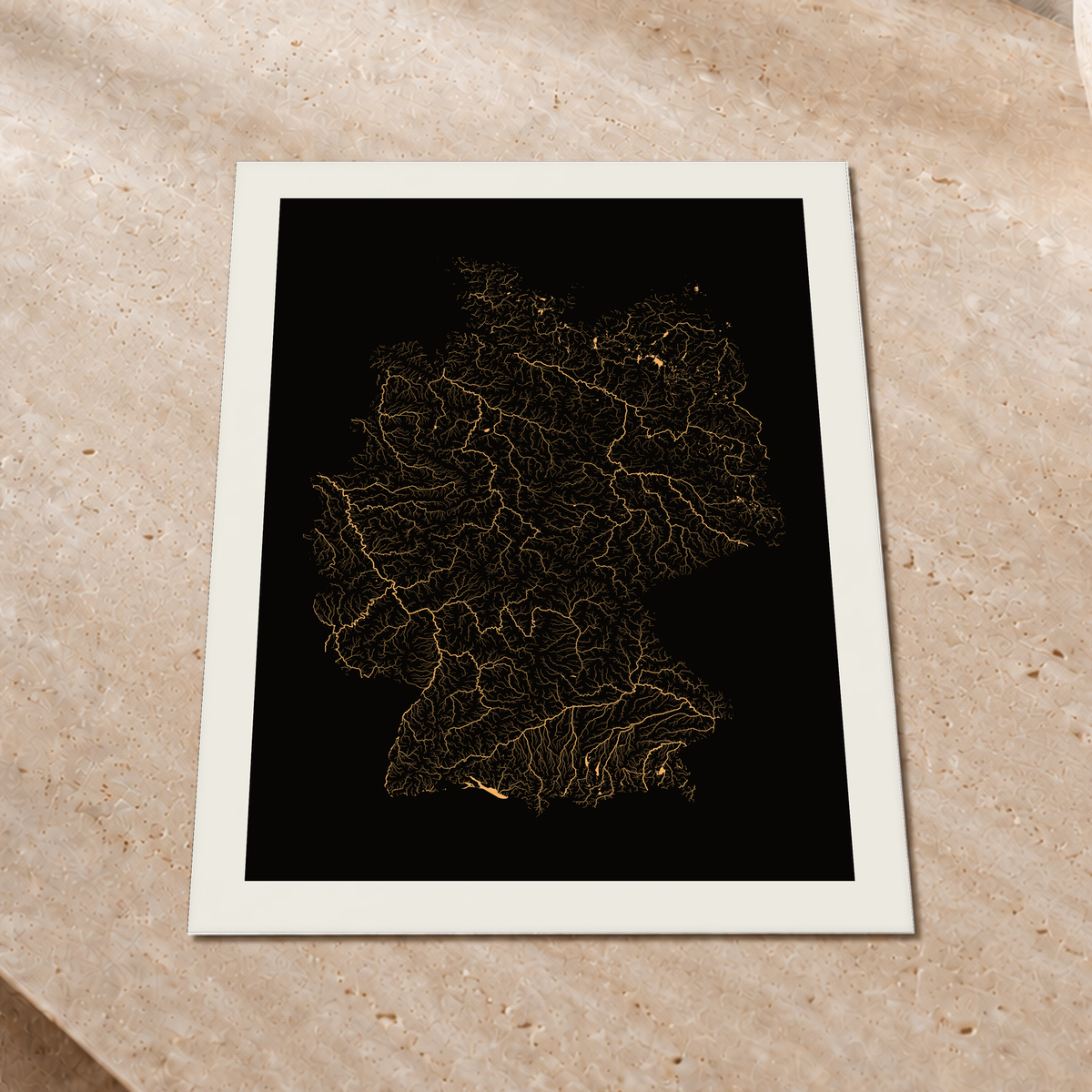 Beautiful Rivers — Alemanha — Cobre, Impressão fine art · 45 × 60 cm, Margem branca