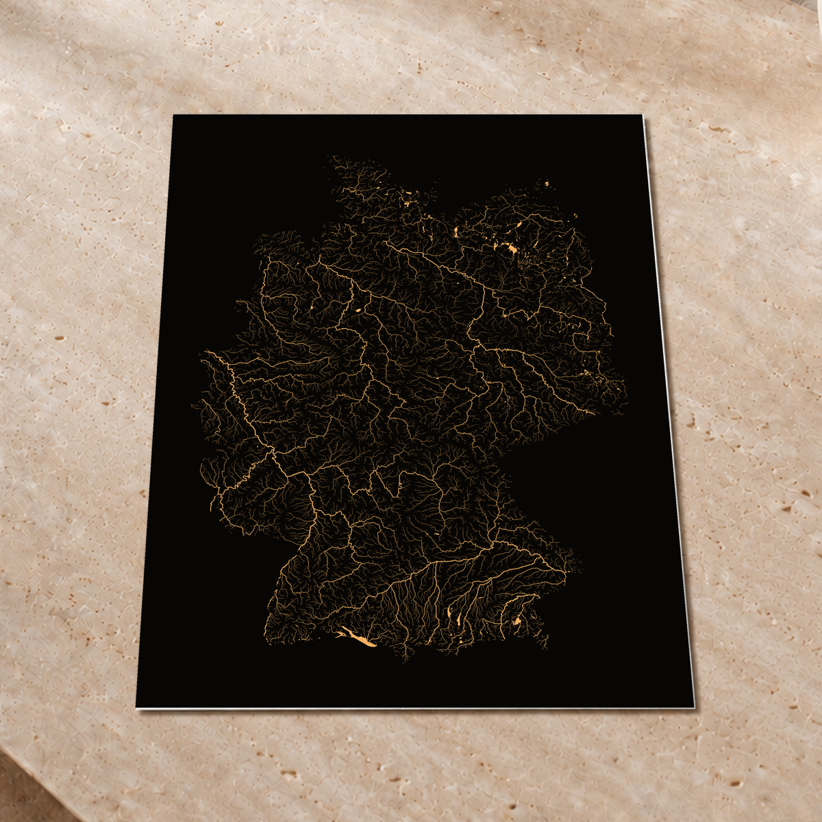 Beautiful Rivers — Alemanha — Cobre, Impressão fine art · 60 × 80 cm, Sem margem