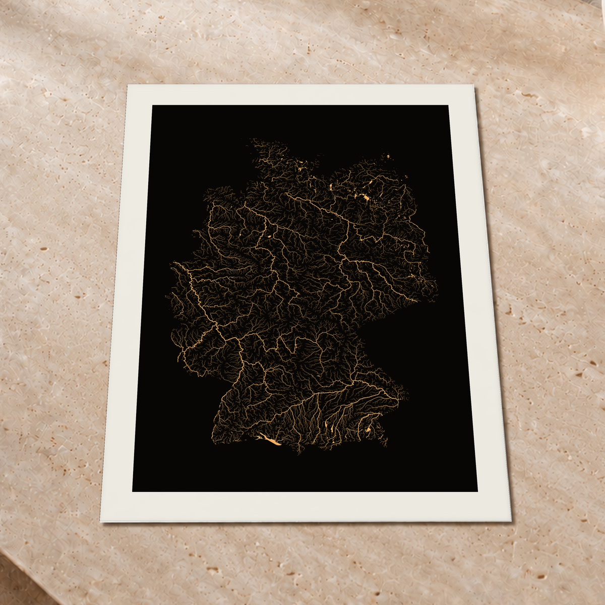 Beautiful Rivers — Alemanha — Cobre, Impressão fine art · 60 × 80 cm, Margem branca