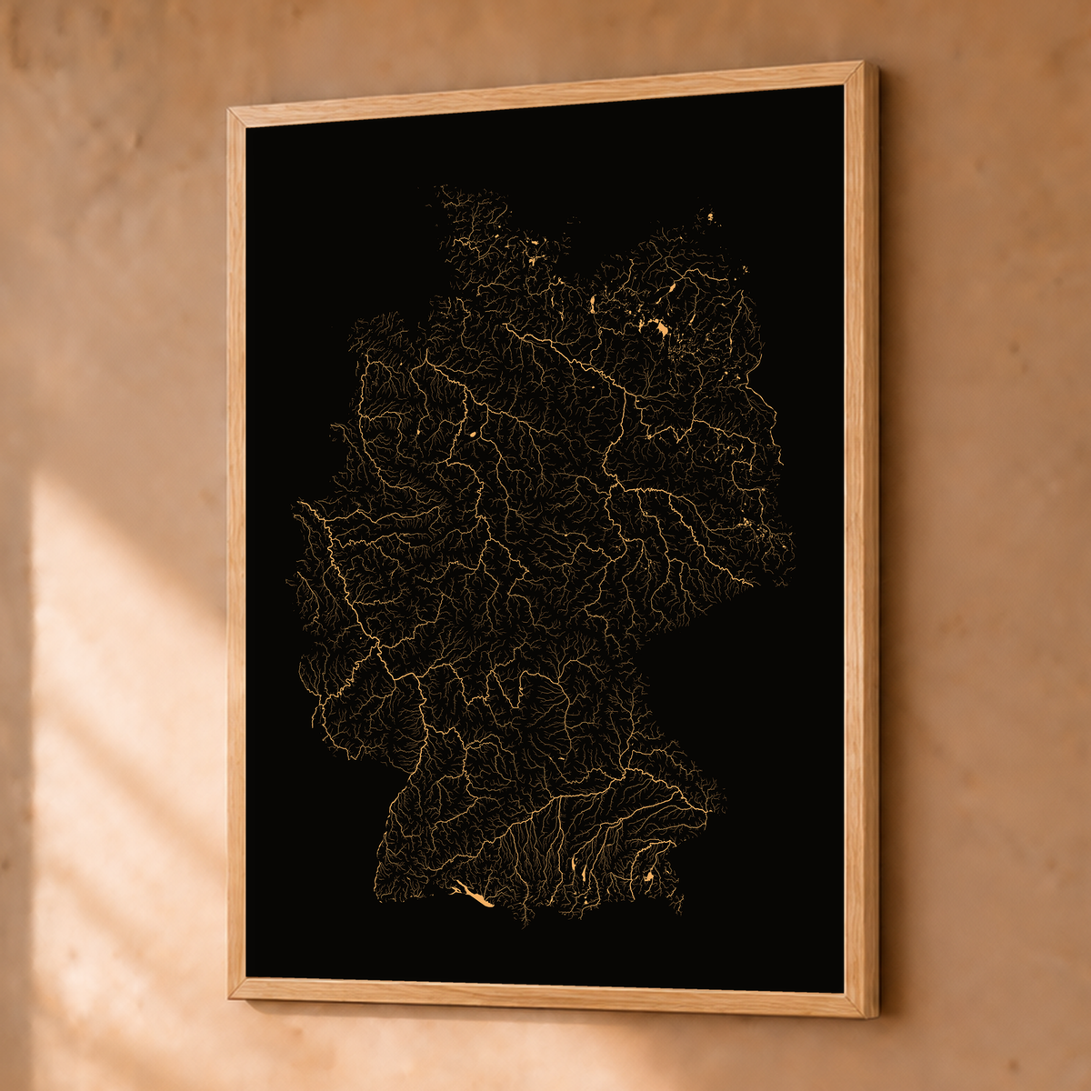 Beautiful Rivers — Alemanha — Cobre, Fine art emoldurado · 30 × 40 cm, Natural · Sem margem