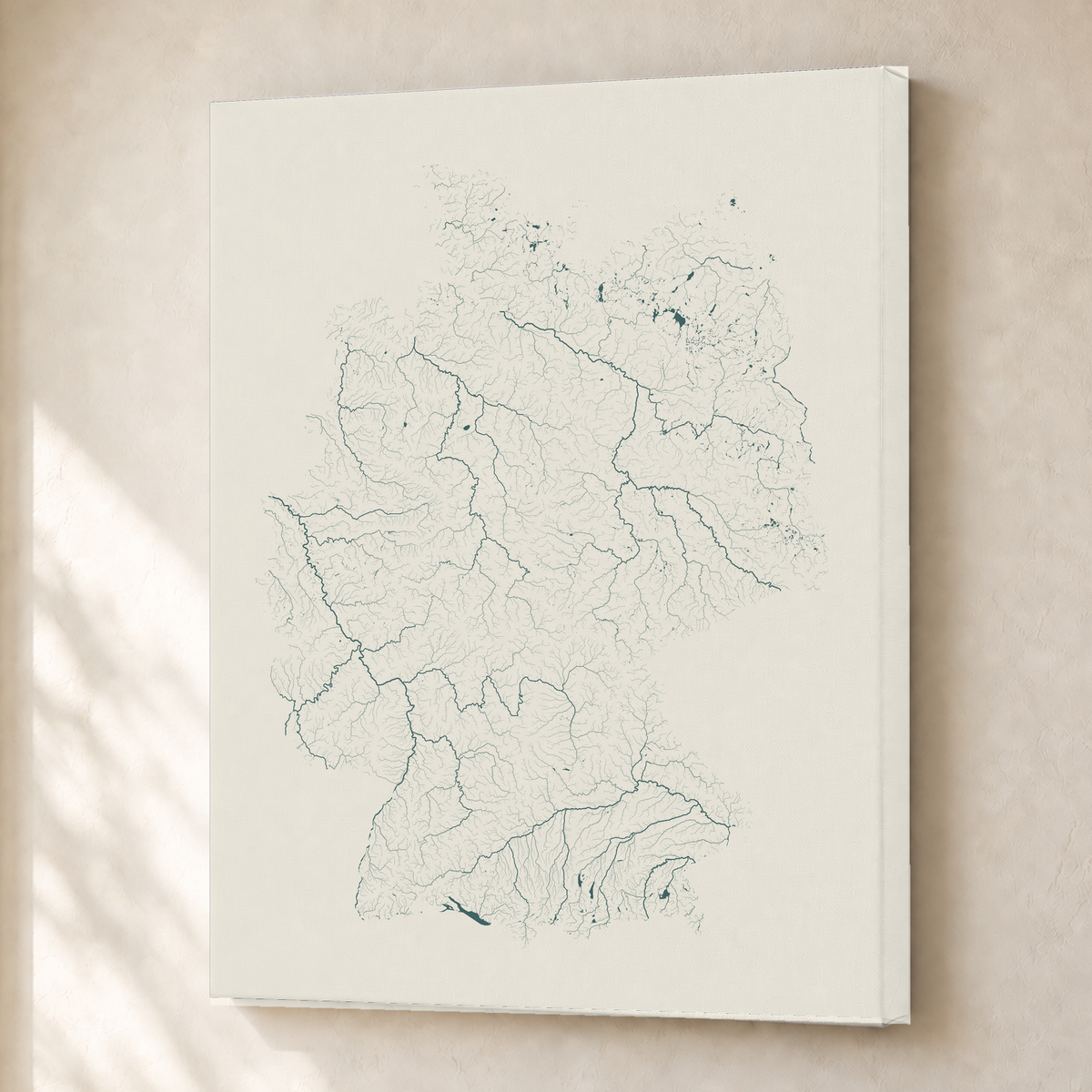Beautiful Rivers — Alemanha — Natural e luminosa, Canvas · 30 × 40 cm, Sem margem