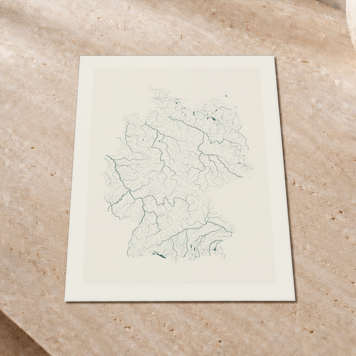 Beautiful Rivers — Alemanha — Natural e luminosa, Impressão fine art · 30 × 40 cm, Margem branca