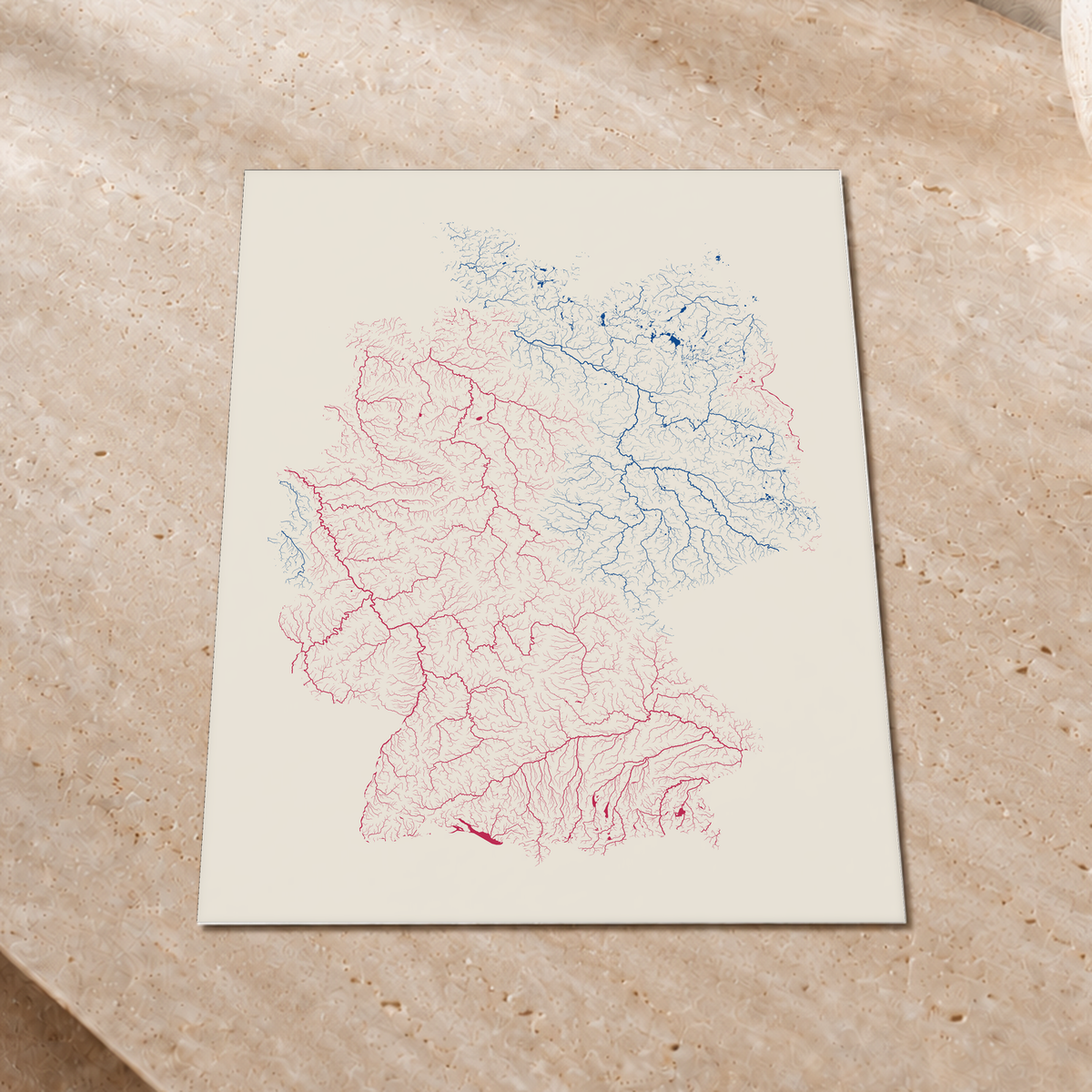 Beautiful Rivers — Alemanha — Risografia, Impressão fine art · 30 × 40 cm, Sem margem