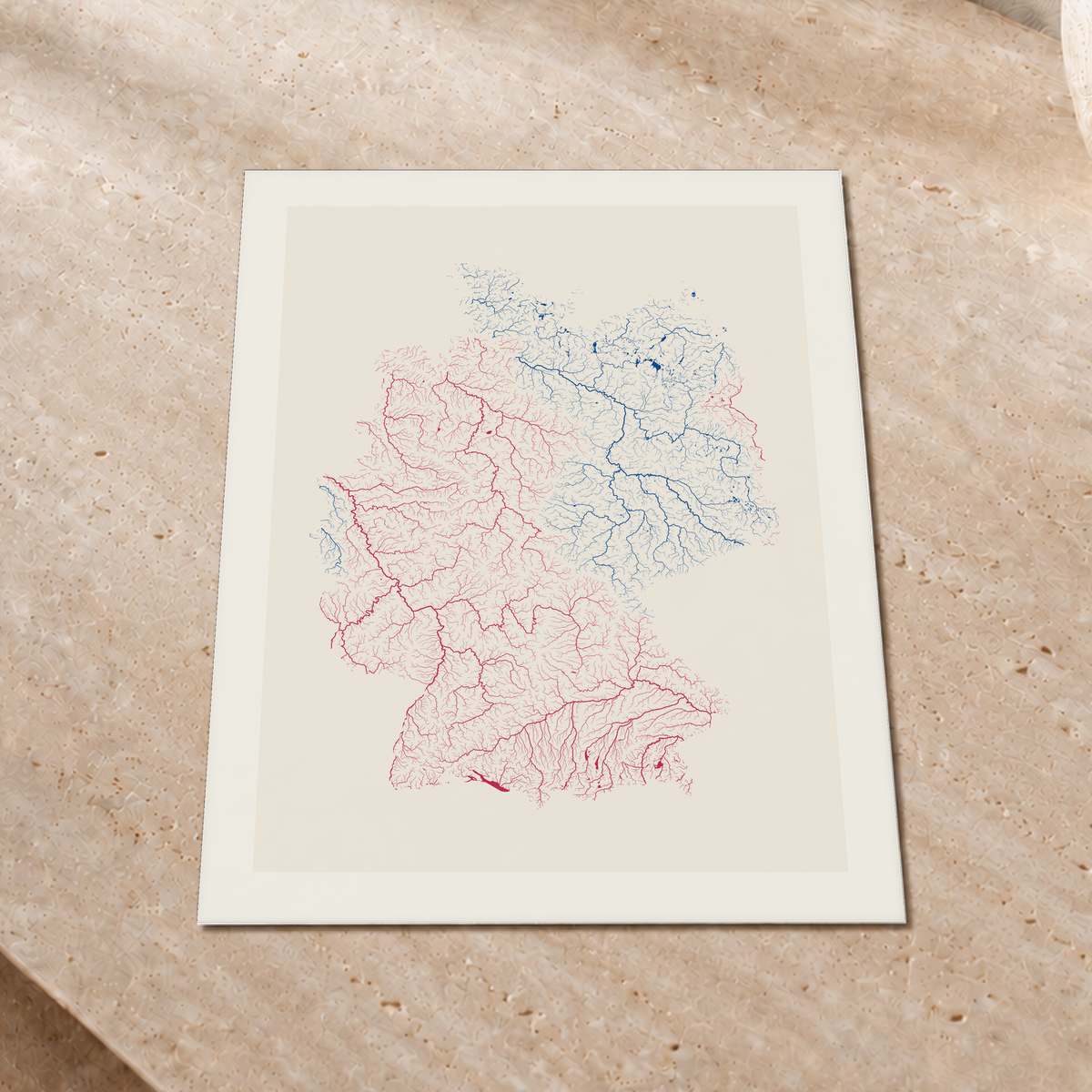 Beautiful Rivers — Alemanha — Risografia, Impressão fine art · 30 × 40 cm, Margem branca