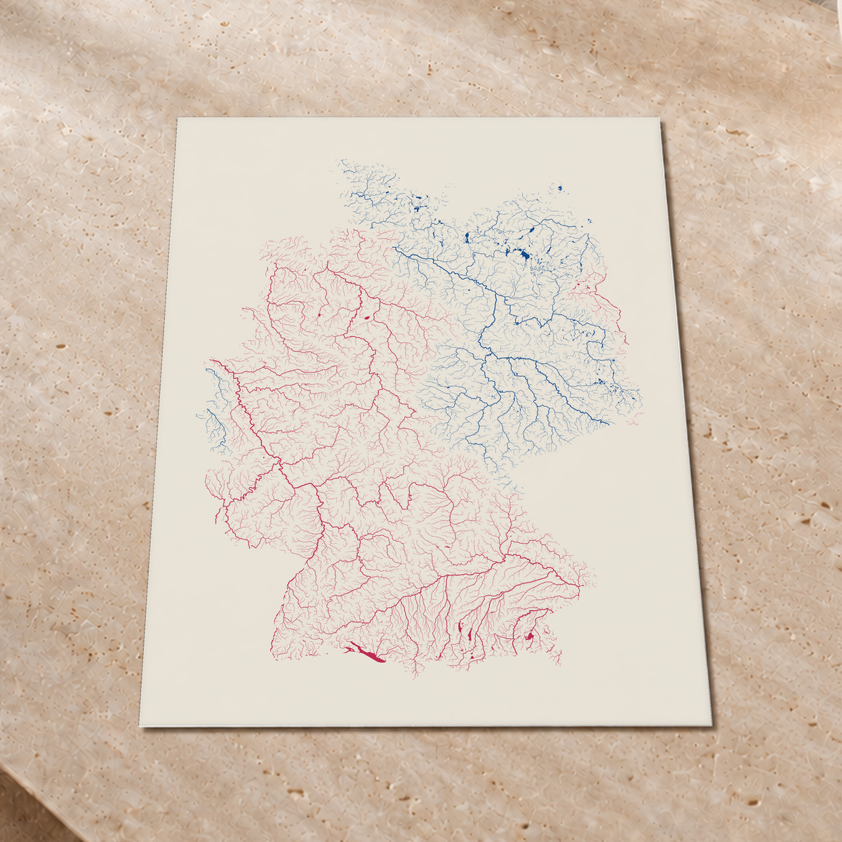 Beautiful Rivers — Alemanha — Risografia, Impressão fine art · 60 × 80 cm, Sem margem