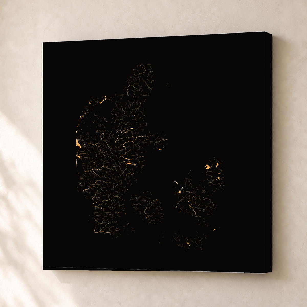 Beautiful Rivers — Dinamarca — Cobre, Canvas · 50 × 50 cm, Sem margem