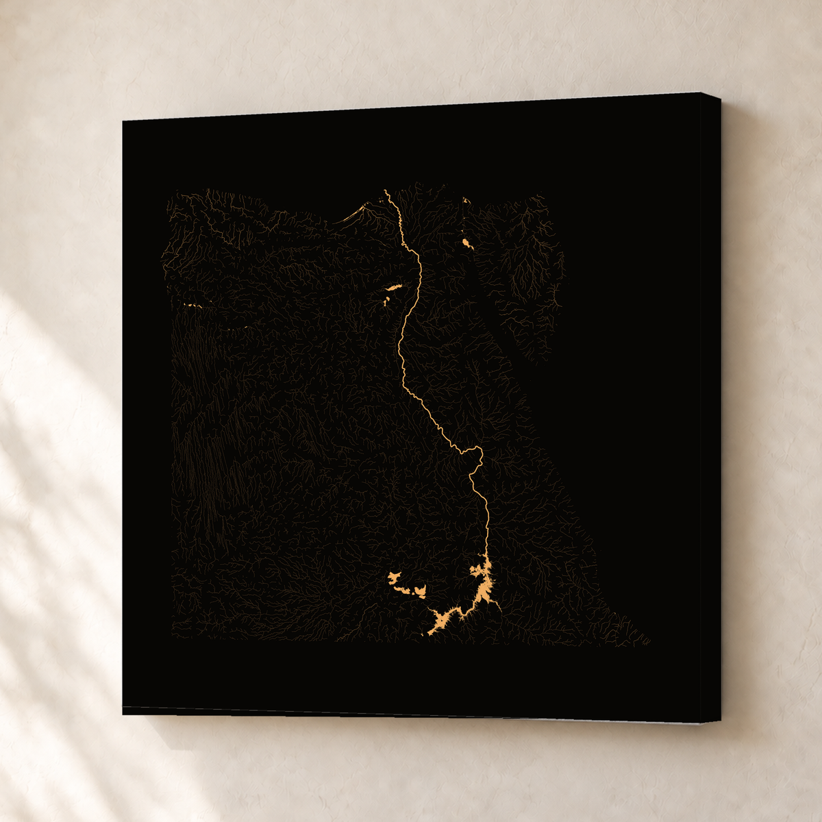 Beautiful Rivers — Egito — Cobre, Canvas · 30 × 30 cm, Sem margem