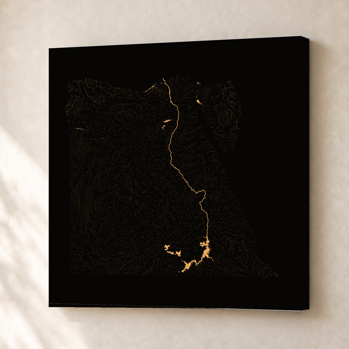 Beautiful Rivers — Egito — Cobre, Canvas · 50 × 50 cm, Sem margem