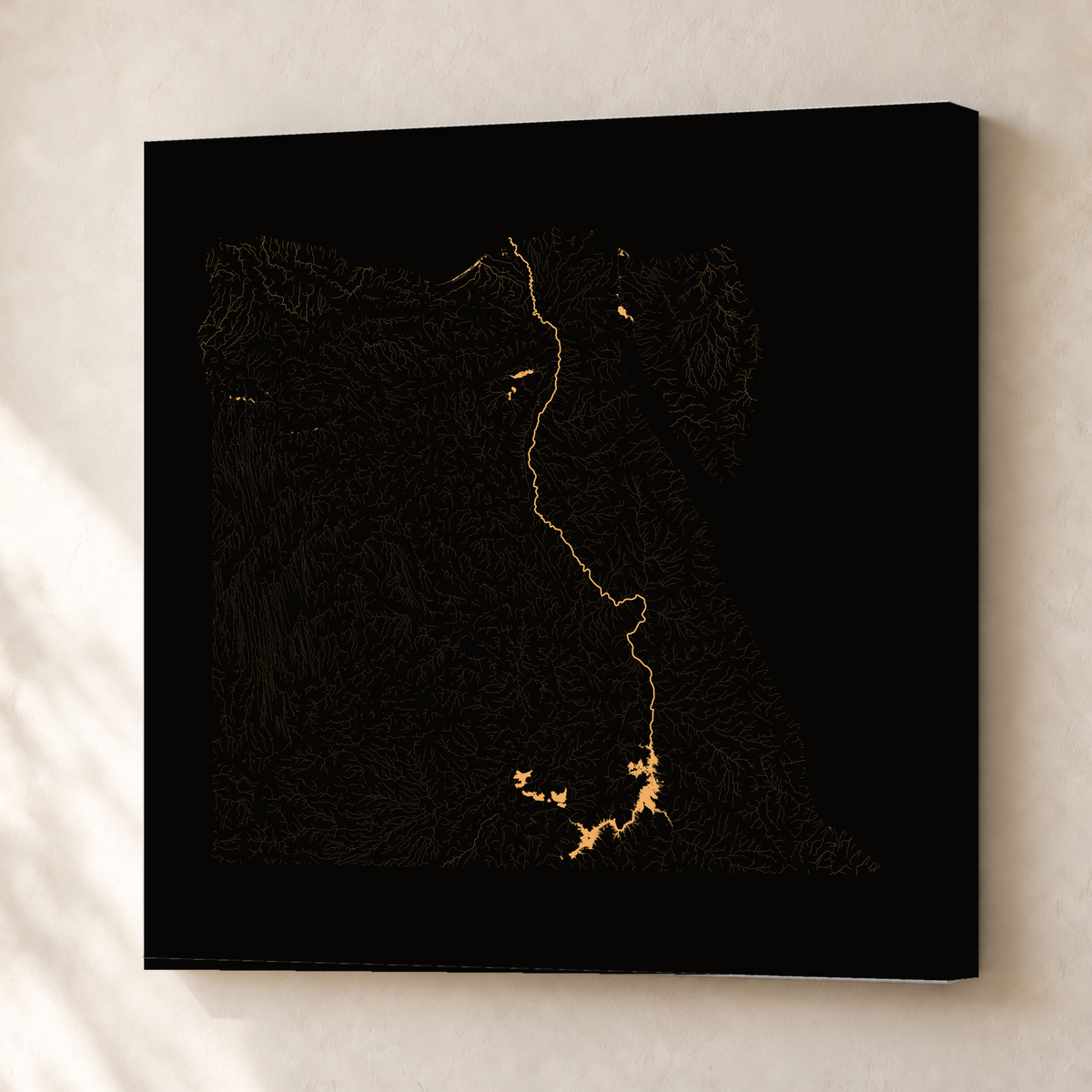 Beautiful Rivers — Egito — Cobre, Canvas · 76 × 76 cm, Sem margem