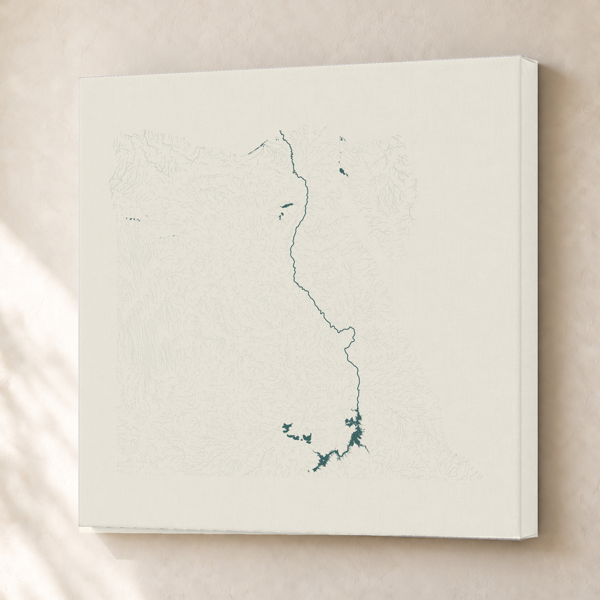 Beautiful Rivers — Egito — Natural e luminosa, Canvas · 76 × 76 cm, Sem margem
