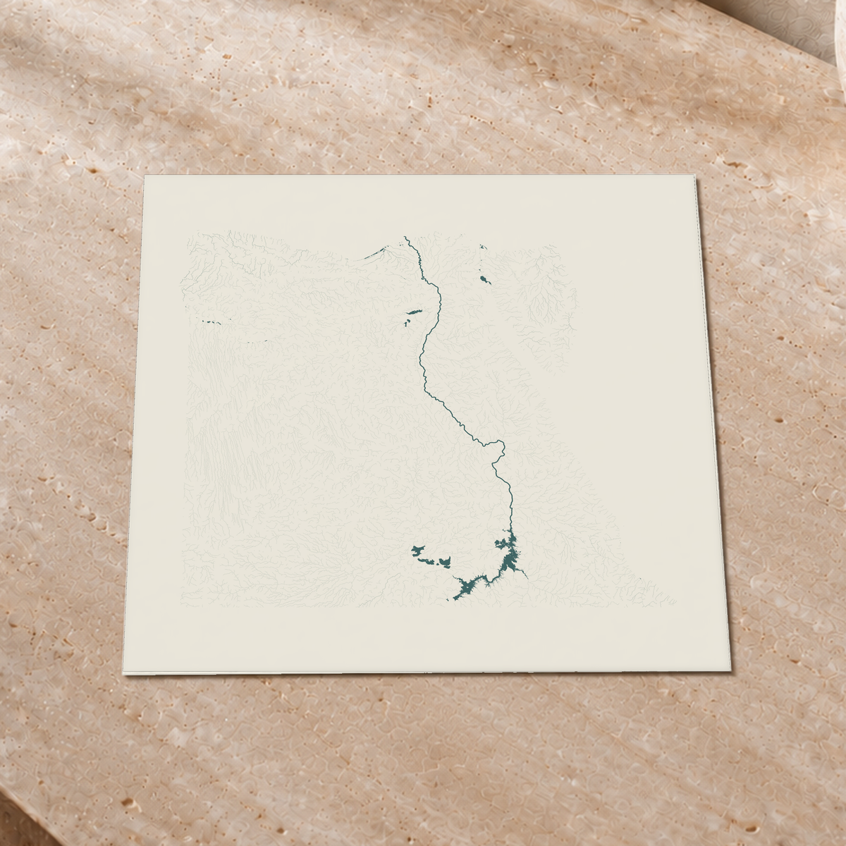 Beautiful Rivers — Egito — Natural e luminosa, Impressão fine art · 30 × 30 cm, Sem margem