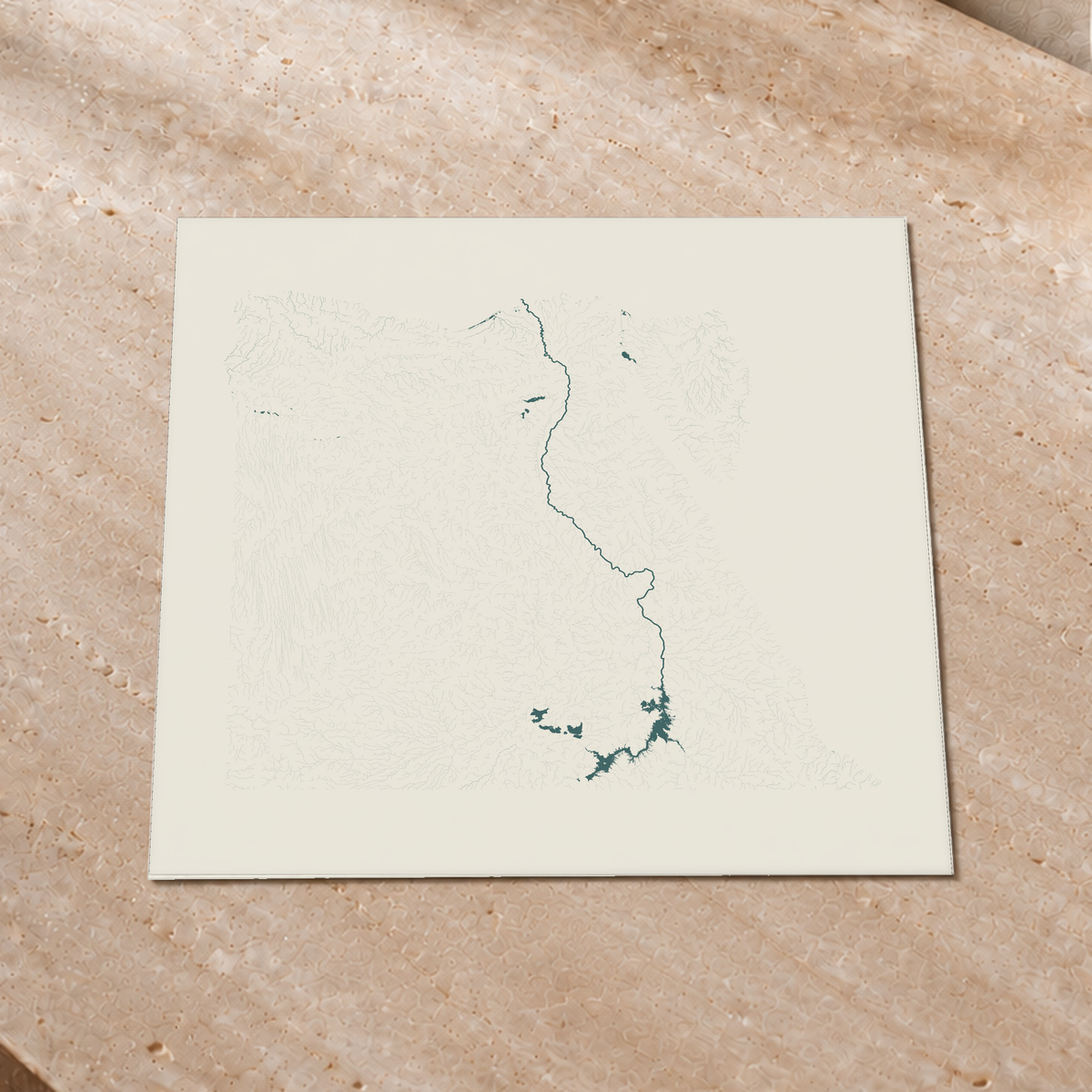 Beautiful Rivers — Egito — Natural e luminosa, Impressão fine art · 50 × 50 cm, Sem margem