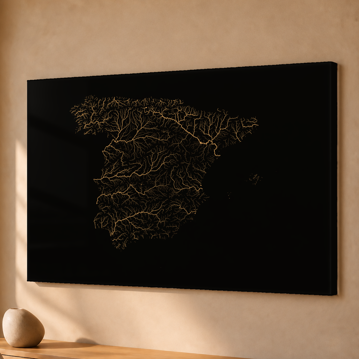 Beautiful Rivers — Espanha — Cobre, Acrílico · 40 × 60 cm, Sem margem
