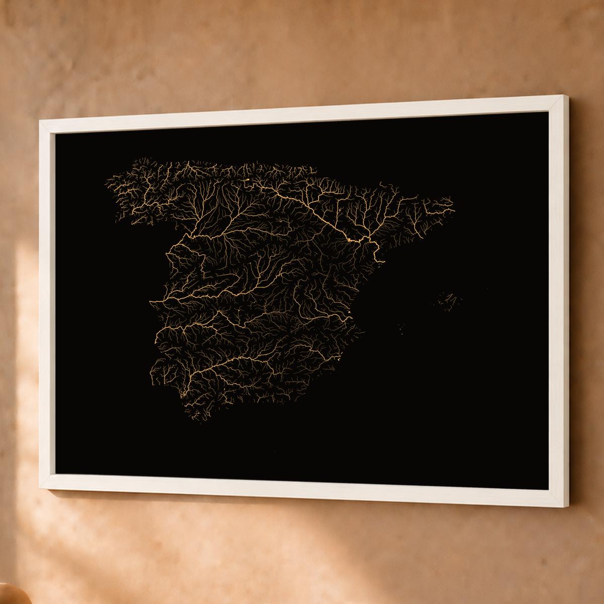 Beautiful Rivers — Espanha — Cobre, Fine art emoldurado · 60 × 80 cm, Branco · Sem margem