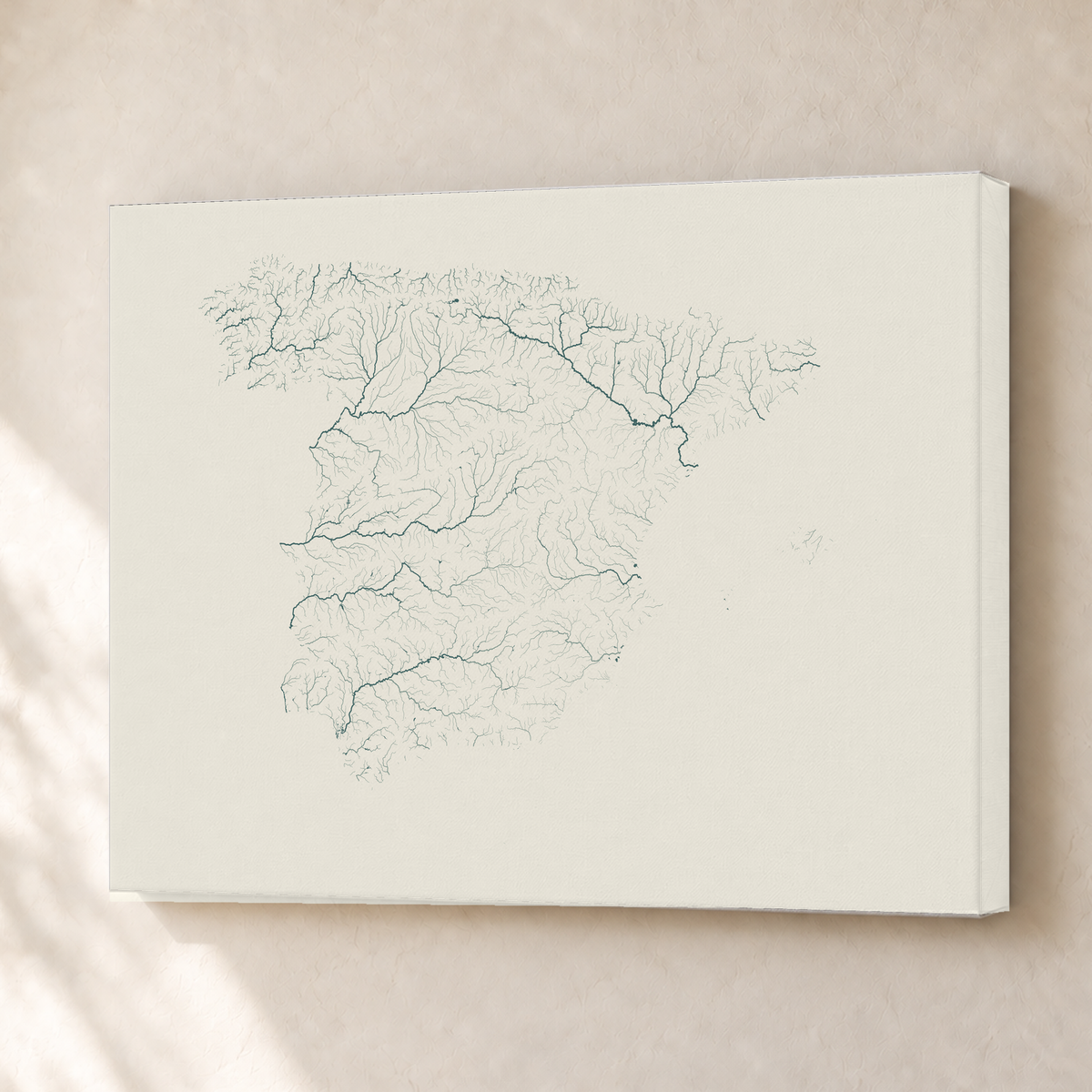 Beautiful Rivers — Espanha — Natural e luminosa, Canvas · 30 × 40 cm, Sem margem