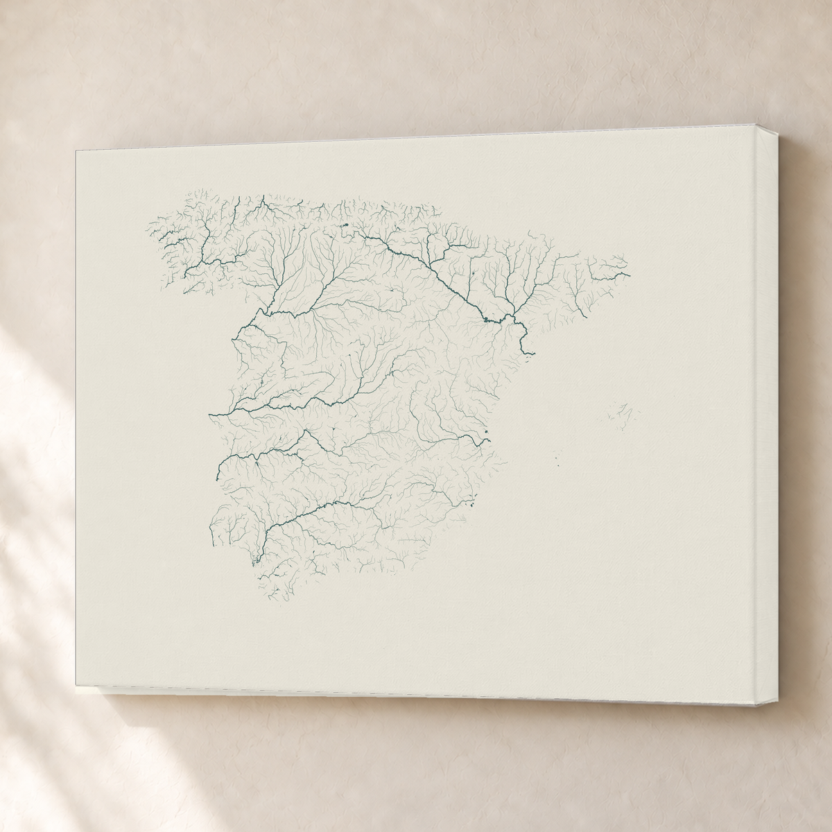 Beautiful Rivers — Espanha — Natural e luminosa, Canvas · 45 × 60 cm, Sem margem