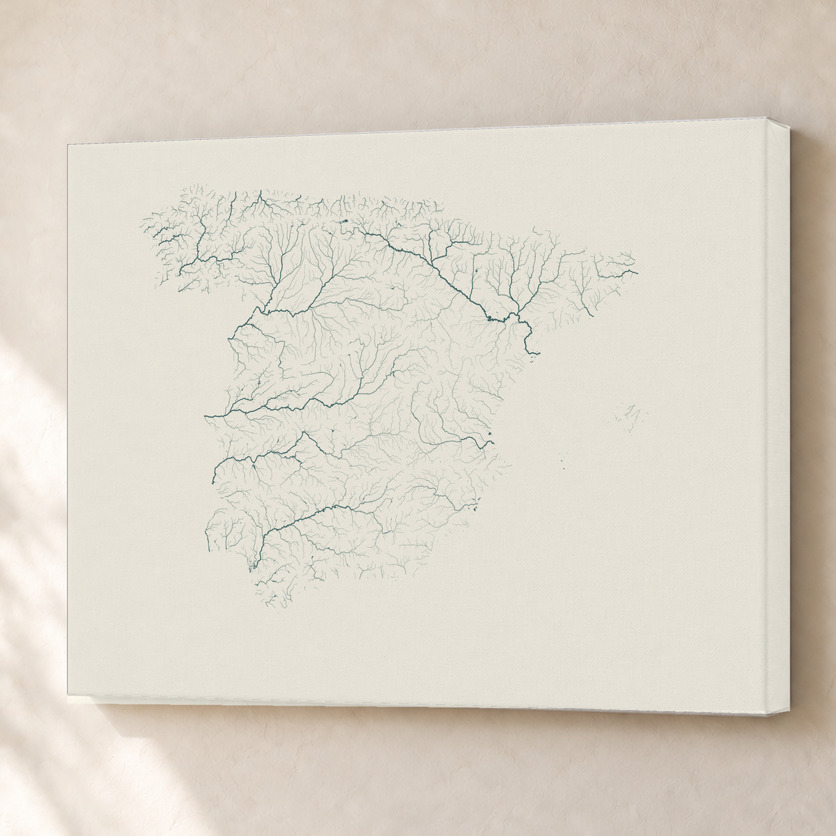 Beautiful Rivers — Espanha — Natural e luminosa, Canvas · 60 × 80 cm, Sem margem
