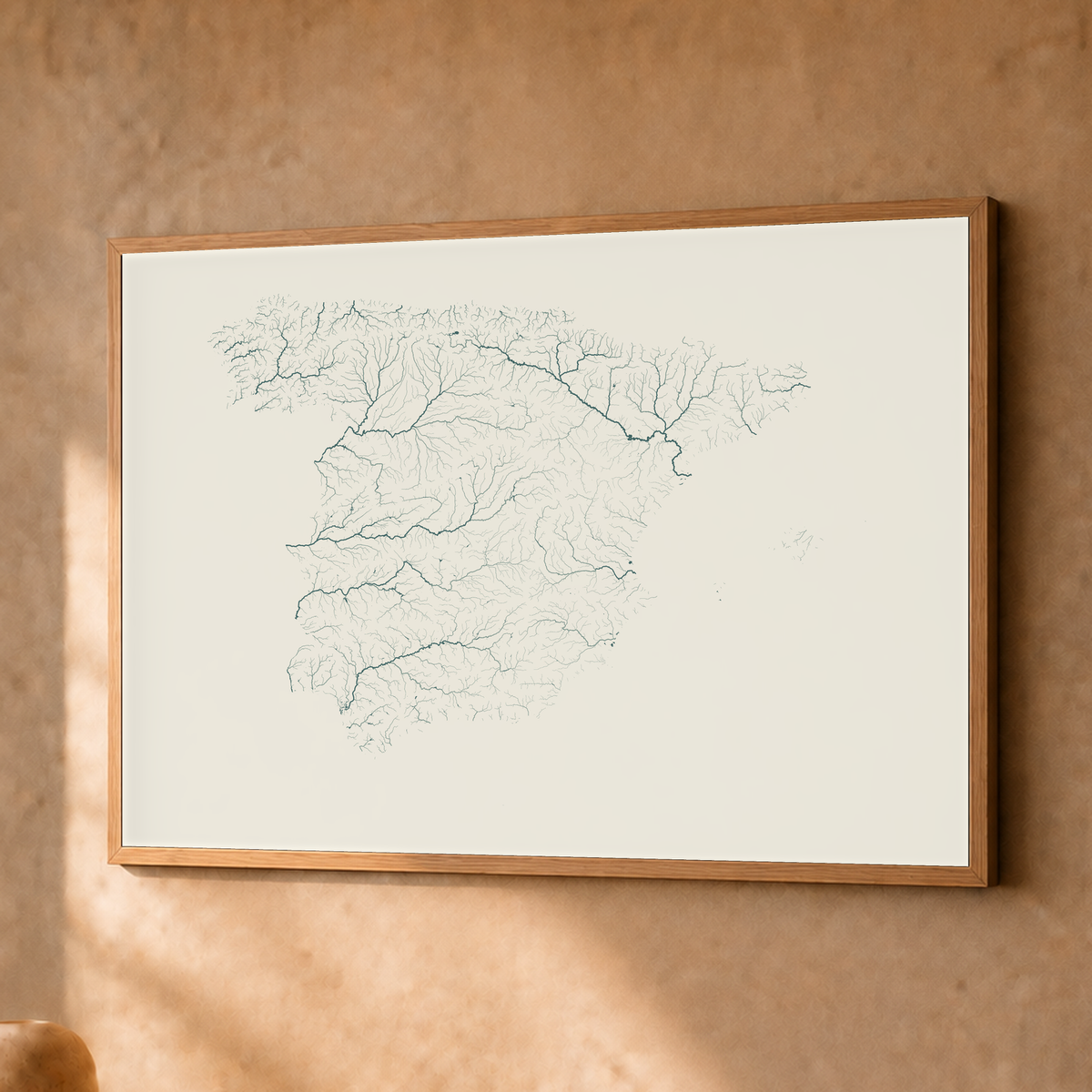 Beautiful Rivers — Espanha — Natural e luminosa, Fine art emoldurado · 30 × 40 cm, Natural · Sem margem