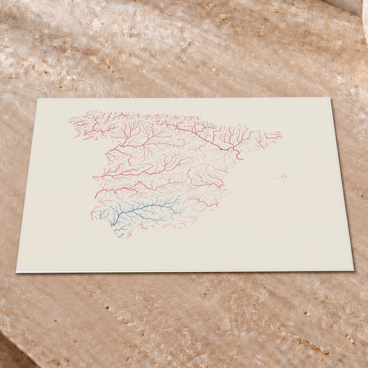 Beautiful Rivers — Espanha — Risografia, Impressão fine art · 30 × 40 cm, Sem margem