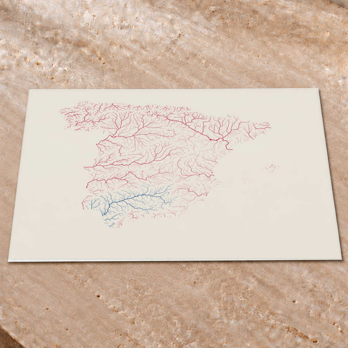 Beautiful Rivers — Espanha — Risografia, Impressão fine art · 60 × 80 cm, Sem margem