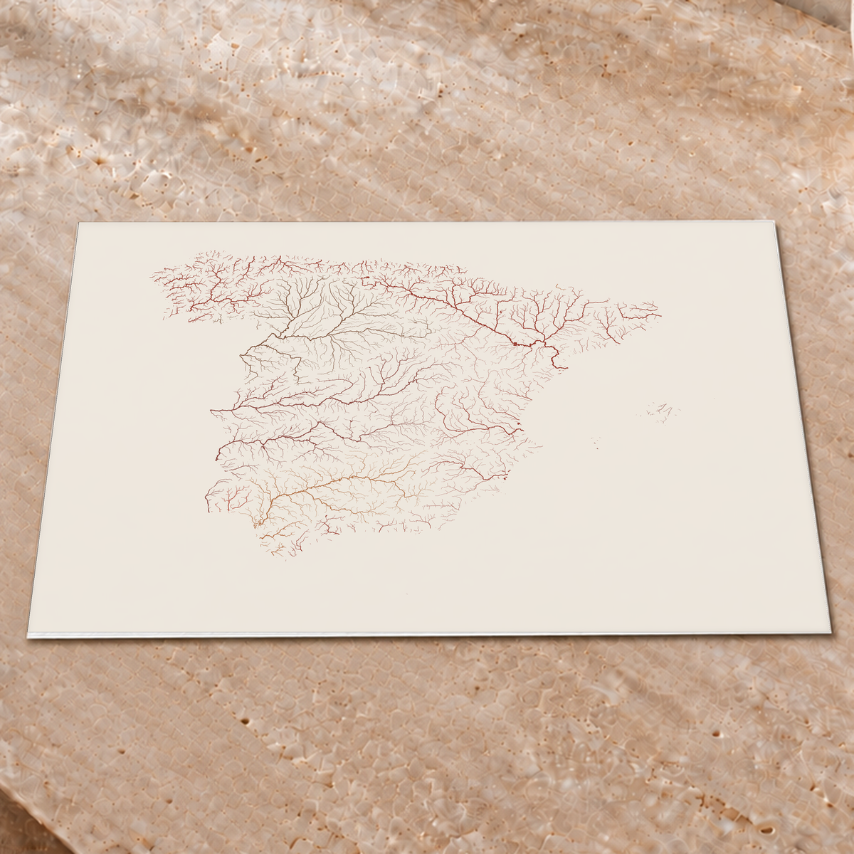 Beautiful Rivers — Espanha — Terracota e areia, Impressão fine art · 45 × 60 cm, Sem margem