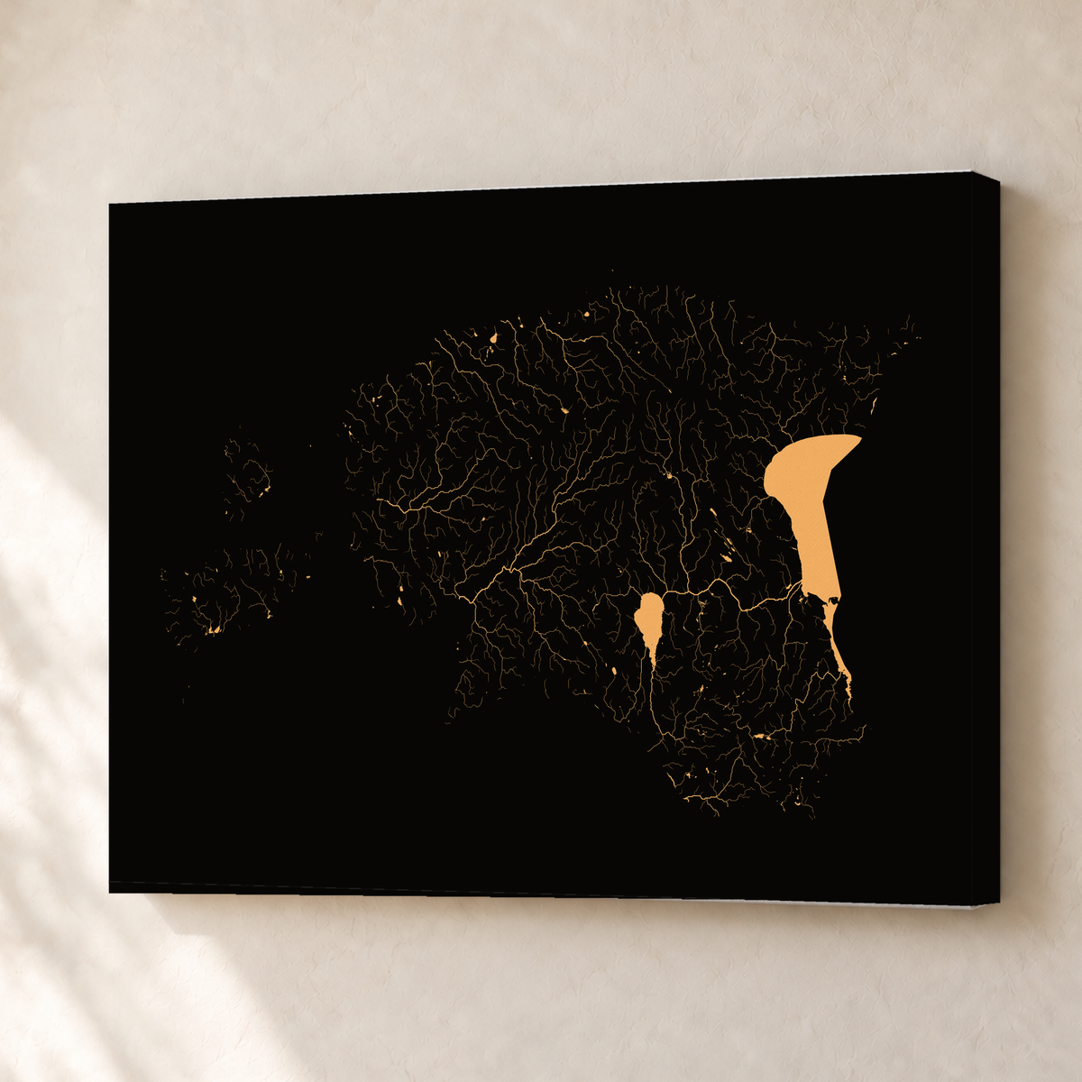 Beautiful Rivers — Estónia — Cobre, Canvas · 30 × 40 cm, Sem margem