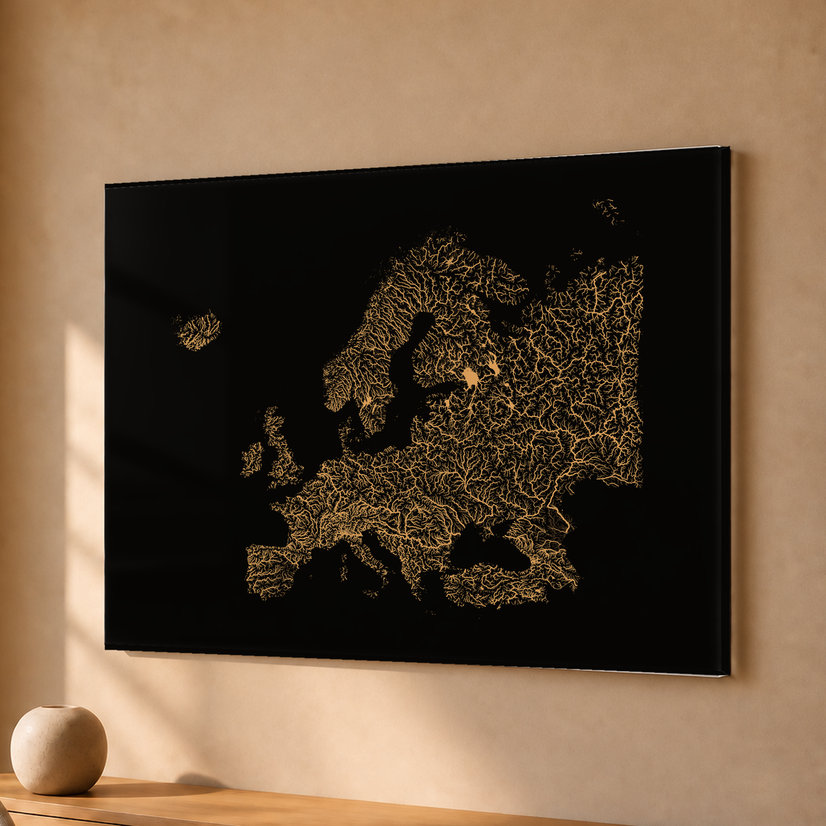 Beautiful Rivers — Europa — Cobre, Acrílico · 30 × 40 cm, Sem margem