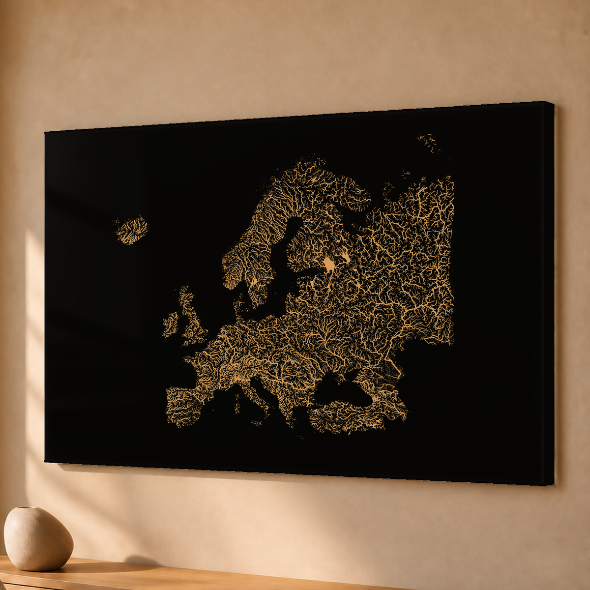 Beautiful Rivers — Europa — Cobre, Acrílico · 40 × 60 cm, Sem margem