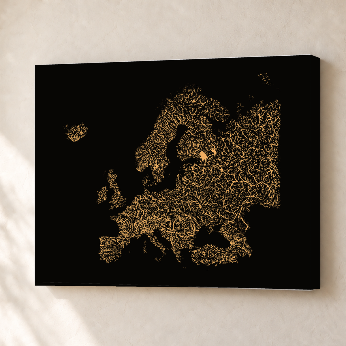 Beautiful Rivers — Europa — Cobre, Canvas · 30 × 40 cm, Sem margem