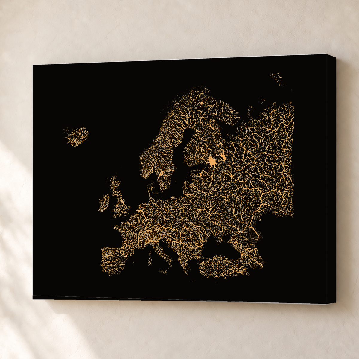 Beautiful Rivers — Europa — Cobre, Canvas · 45 × 60 cm, Sem margem